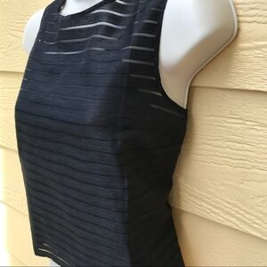 Banana Republic Black Sheer Top